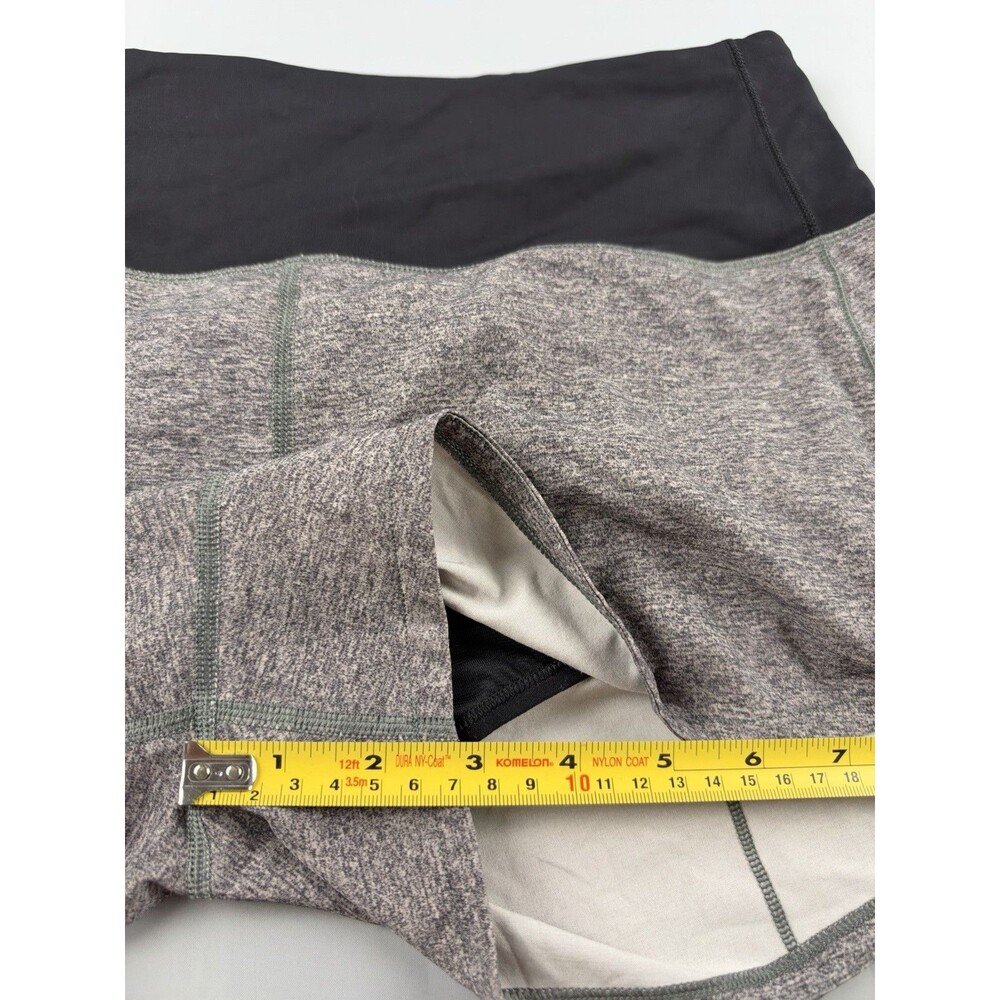 Lululemon Speed Up High-rise 2.5” Inseam Lined Short Size 8 Gray/Black - Picture 5 of 5